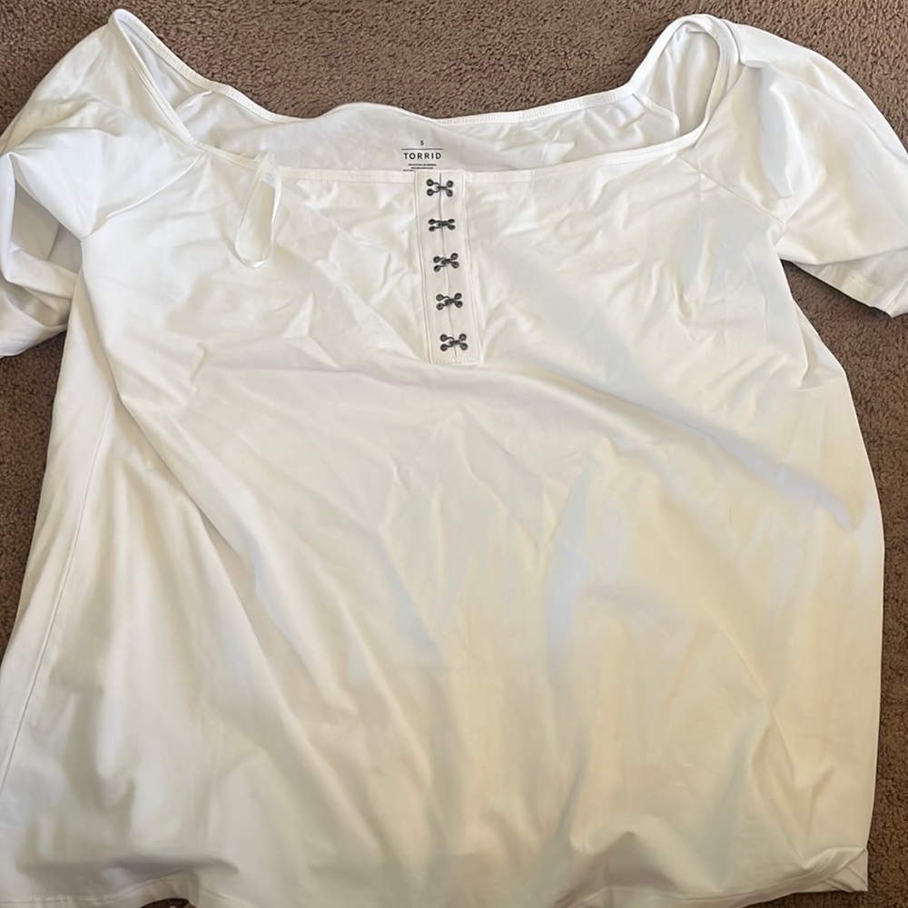 White off the shoulder blouse